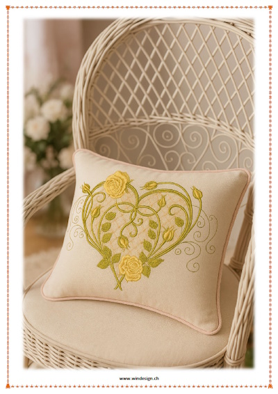 Stickmuster Ornament Herz