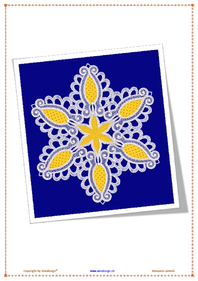 Fensterbilder / Lace Sterne / Weihnachten