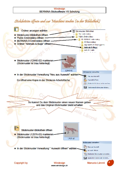 BERNINA-Software V8 & Stickmuster "Einführung"