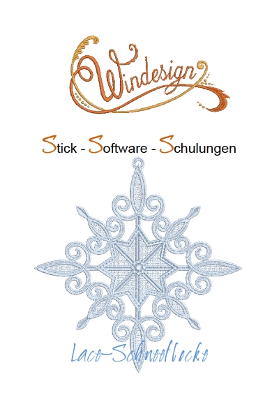 Schulungsunterlagen BERNINA-Software V8 & Stickmuster Lace-Schneeflocke